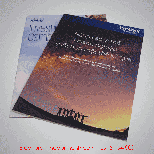 In catalog, brochure ấn tượng giúp quảng bá sản phẩm, hình ảnh thương hiệu doanh nghiệp đến khách hàng tiềm năng hiệu quả